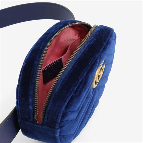 gucci blue velvet suit|gucci marmont velvet belt bag.